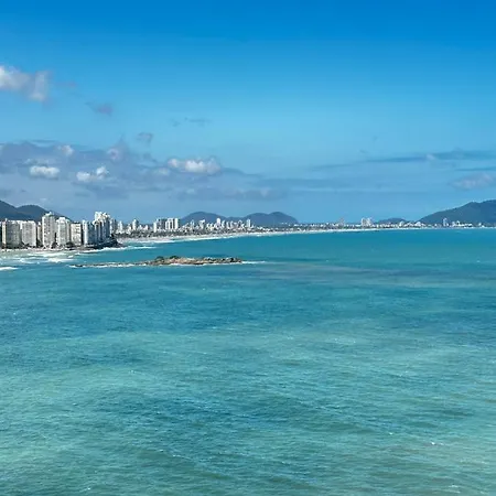 Melhor vista do Guarujá (Apartamento pé na areia)-2